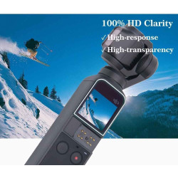 ULBTER Protection Ecran pour DJI Osmo Pocket 4 / Pocket 3 LCD + Objectif Verre Trempé 【2+2 pièces】, Vitre Protecteur 0,3mm Duret