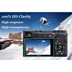 ULBTER Vitre Protection pour Nikon D7500 Verre Trempé Protection Ecran et Housse de Sabot, 0,3mm Dureté 9H screen protector Anti