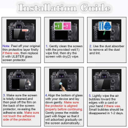 ULBTER Vitre Protection pour Nikon D7500 Verre Trempé Protection Ecran et Housse de Sabot, 0,3mm Dureté 9H screen protector Anti
