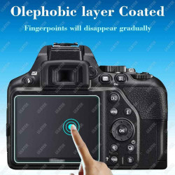 ULBTER vitre protection pour Nikon D3500 D3400 D3300 D3200 D3100 et Housse de Sabot, D3500 Verre Trempé protection ecran 0,3mm D