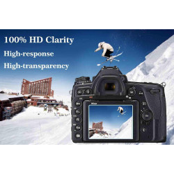 ULBTER Film de Protection d'Ecran pour Nikon D6 D850 D800 D750 D610 D600 D500 et Housse de Sabot, Protecteur Verre Trempé Optiqu