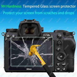 ULBTER Protection d'Ecran pour Nikon Z6 Z7 Z 6 Z 7-Lot de 2+2 Protecteur Verre Trempé Optique 0,3mm Dureté 9H Anti-Rayure Anti-T