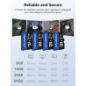 Cartes Micro SD 16Go Lot de 10, DAUZZOX Carte Micro Mémoire MicroSDHC U1 C10 UHS-I, Lecture Maximale 80 Mo/s, pour Smartphone, A