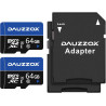 Cartes Micro SD 64Go Lot de 2, DAUZZOX Cartes Micro Mémoire MicroSDXC Full HD et 4K UHD, A1 U3 C10 UHS-I, Jusqu'à 85 Mo/s, Carte
