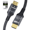 Certifié Câble HDMI 2.1 10K 8K 1.5M, 48Gbps Câble HDMI Ultra Haut Débit Ethernet CEC 4K 240Hz 200Hz 165Hz 144Hz 120Hz 10K 8K 60H