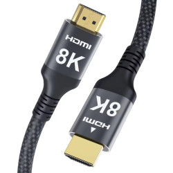 Adauxter Câble HDMI 4K 15M, Câble HDMI haute vitesse avec prise en charge Ethernet 4K 60Hz 2K 165Hz 1080p Ultra HD eARC HDCP2.3 