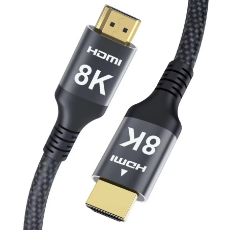 Adauxter Câble HDMI 4K 15M, Câble HDMI haute vitesse avec prise en charge Ethernet 4K 60Hz 2K 165Hz 1080p Ultra HD eARC HDCP2.3 