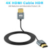 Twozoh Câble HDMI flexibles et fins 0,5M Lot de 2, Câble HDMI ultra fin haute vitesse Supporte 4K@60Hz 18Gbps/2160p/1080p (2 Piè