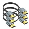 Twozoh Câbles HDMI 4K Slim Extrêmement 1M Lot de 3, Ultra Fins et Flexibles HDMI 2.0 Compatible 4K/60HZ 18Gbit/s Moniteur, PS5, 