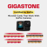 Gigastone Carte Micro SD 128 Go, Enregistrement vidéo 4K pour GoPro, caméra d'action, DJI, Drone, Nintendo Switch, R/W jusqu'à 1
