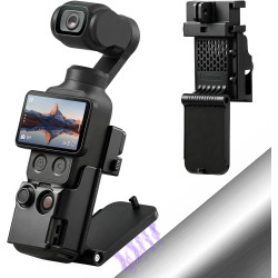 AMAZEAR Support magnétique pour DJI Osmo Pocket 4/3, Accessoire Pocket4/3, Adaptateur d'extension magnétique, Support de boîtier