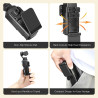 AMAZEAR Support magnétique pour DJI Osmo Pocket 4/3, Accessoire Pocket4/3, Adaptateur d'extension magnétique, Support de boîtier