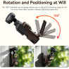 AMAZEAR Support magnétique pour DJI Osmo Pocket 4/3, Accessoires Pocket3, Support de boîtier à Ventouse magnétique pour Bureau, 