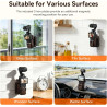 AMAZEAR Support magnétique pour DJI Osmo Pocket 4/3, Accessoires Pocket3, Support de boîtier à Ventouse magnétique pour Bureau, 