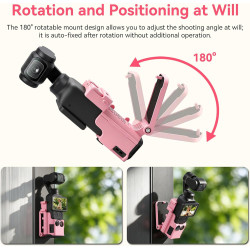 AMAZEAR Support magnétique pour DJI Osmo Pocket 4/3, Accessoire Pocket4/3, Adaptateur d'extension magnétique, Support de boîtier