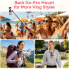 AMAZEAR Support magnétique pour DJI Osmo Pocket 4/3, Accessoire Pocket4/3, Adaptateur d'extension magnétique, Support de boîtier