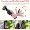 AMAZEAR Support magnétique pour DJI Osmo Pocket 4/3, Accessoire Pocket3, Adaptateur d'extension magnétique,Support de boîtier à 