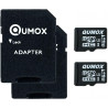 QUMOX 2pcs Pack 16GB Micro SD Memory Card Class 10 UHS-I 16 GB 16Go Go Carte memoire HighSpeed Write Speed 12MB/S Read Speed Upt