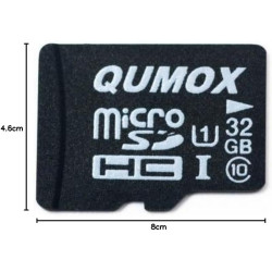 QUMOX 32GB MICRO SD MEMORY CARD CLASS 10 UHS-I 32 GB 32Go Go carte mémoire HighSpeed Write Speed 15MB/S read speed upto 70MB/S