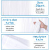 Jonami 2 Rideau Métallique Tinsel Blanc, Rideaux à Franges en Aluminium, Toile de Fond pour Photos de Fête, Décoration Anniversa
