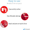 Jonami 2 Rideau Métallique Tinsel Rouge, Rideaux à Franges en Aluminium, Toile de Fond pour Photos de Fête, Decoration Anniversa