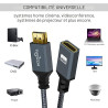 Twozoh Câble HDMI Rallonge 0,5M Câble Extension HDMI Mâle vers HDMI Femelle à Haute Vitesse adaptateur HDMI Male Femelle 3D 4K@6