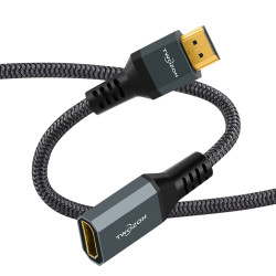 Twozoh Câble d'extension HDMI 8K, Câble HDMI 2.1 Mâle vers Femelle, Rallonge Câble HDMI en nylon tressé compatible 8K@60Hz, 4K@1