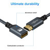 Twozoh Câble d'Extension HDMI Mâle vers Femelle en Nylon Tressé - Adaptateur 2.0 Compatible 4K à 60 Hz 3D HDR (1M)