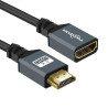 Twozoh Câble Spiralé HDMI Rallonge, Plug-Play Extension Mâle vers Femelle, 3D 4K@60Hz 2,0a/b 1080p (0,3M-1,5M)