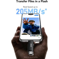 Lexar argent carte micro sd 128 go, microsdxc carte tf jusqu'à 205 mo/s en lecture, 100 mo/s en écriture, carte mémoire micro sd