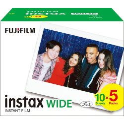 instax Pack de 50 Films Wide Blanc