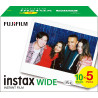 instax Pack de 50 Films Wide Blanc