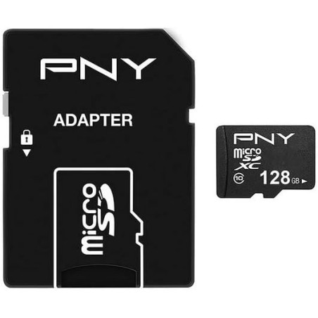 PNY Performance Plus Carte Mémoire microSDHC 32 Go, Classe 10 + Adaptateur SD