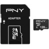PNY Performance Plus Carte Mémoire microSDXC 128 Go + Adaptateur SD, Classe 10