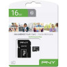 PNY Performance Plus Carte Mémoire microSDXC 128 Go + Adaptateur SD, Classe 10