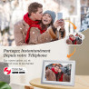 Frameo Cadre Photo Numérique Argent WiFi 10.1" Cadre Photo électronique, écran Tactile 1280 * 800 HD IPS, Mémoire 32GB, Montage 