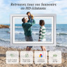 Frameo Cadre Photo Numérique Argent WiFi 10.1" Cadre Photo électronique, écran Tactile 1280 * 800 HD IPS, Mémoire 32GB, Montage 