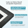 Frameo Cadre Photo Numérique Bois WiFi 10.1", Mémoire 32 Go, écran Tactile IPS 1280 * 800, Rotation Automatique, Partage de Phot