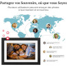 Frameo Cadre Photo Numérique Bois WiFi 10.1", Mémoire 32 Go, écran Tactile IPS 1280 * 800, Rotation Automatique, Partage de Phot