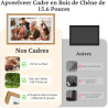94% sRGB Frameo Cadre Photo Numérique 15.6 Pouces Grand Format WiFi, Mémoire 32Go écran Tactile IPS 1920 * 1080 FHD, Partage de 