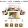 94% sRGB Frameo Cadre Photo Numérique 15.6 Pouces Grand Format WiFi, Mémoire 32Go écran Tactile IPS 1920 * 1080 FHD, Partage de 