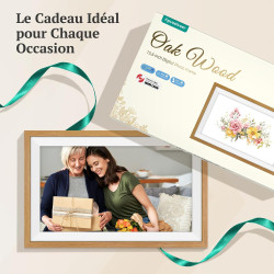 94% sRGB Frameo Cadre Photo Numérique 15.6 Pouces Grand Format WiFi, Mémoire 32Go écran Tactile IPS 1920 * 1080 FHD, Partage de 