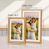 94% sRGB Frameo Cadre Photo Numérique 15.6 Pouces Grand Format WiFi, Mémoire 32Go écran Tactile IPS 1920 * 1080 FHD, Partage de 