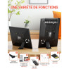 OBVHNUA Cadre Photo Numérique 10,1 Pouces Cadre Digital Cadre Photo Électronique avec Télécommande 1280x800 HD IPS Écran USB Car