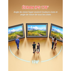 OBVHNUA Cadre Photo Numérique 10,1 Pouces Cadre Digital Cadre Photo Électronique avec Télécommande 1280x800 HD IPS Écran USB Car