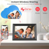 Frameo Cadre Photo Numérique 10,1 Pouces avec Mémoire Intégrée de 32 Go, Écran Tactile HD 1280x800 IPS pour Partager Photos et V