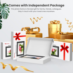 Frameo Cadre Photo Numérique 10,1 Pouces avec Mémoire Intégrée de 32 Go, Écran Tactile HD 1280x800 IPS pour Partager Photos et V