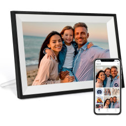 Humblestead Cadre Photo Numérique WiFi 10,1 Pouces écran Tactile Intelligent 1280x800 IPS, Rotation Automatique, Configuration à