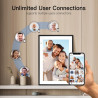 Humblestead Cadre Photo Numérique WiFi 10,1 Pouces écran Tactile Intelligent 1280x800 IPS, Rotation Automatique, Configuration à