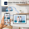 Humblestead Cadre Photo Numérique WiFi 10,1 Pouces écran Tactile Intelligent 1280x800 IPS, Rotation Automatique, Configuration à